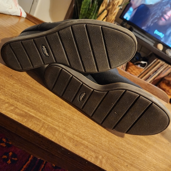 Dr. Scholl's Johnnie slip on wedge booties Sz 8 black - Picture 6 of 6